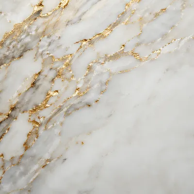 Luxury White Marble Background with Gold Veins