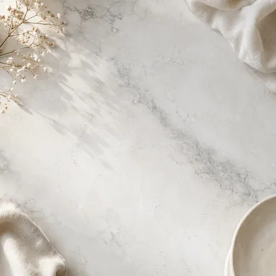 Clean White Marble Surface Background