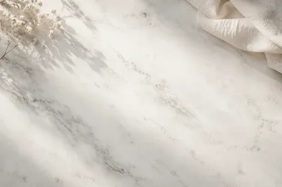 Clean White Marble Surface Background