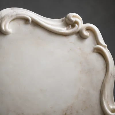 Clean White Marble Texture with Cream Veining