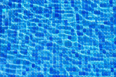 Clean Blue Mosaic Pool Water Background