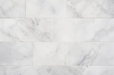 Clean White Marble Tile Background