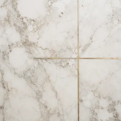 White Marble Background with Gold Cross Inlay
