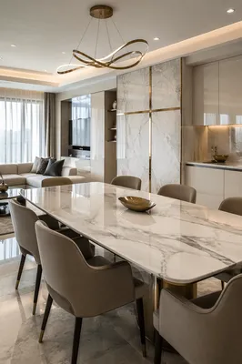 White Marble Interior with Gold Cross Accent