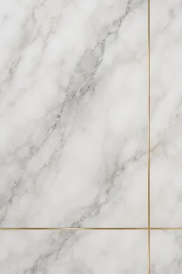 White Marble Background with Gold Cross Accent