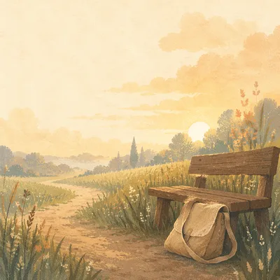 Peaceful Meadow Path for Rest and Renewal