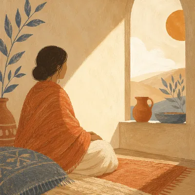 Weary Soul Resting in Gentle Light