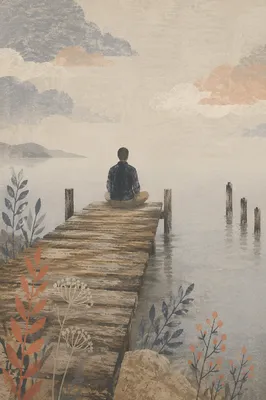 Peaceful Pier at Dawn for Rest