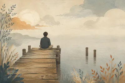 Quiet Pier Resting Place at Dawn