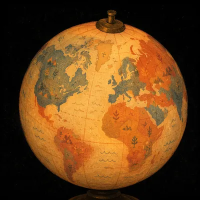 Glowing Vintage Globe for Great Commission