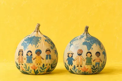 Yellow Globe Gourds for Great Commission