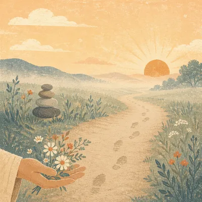 Micah 6 8 Dawn Path Background