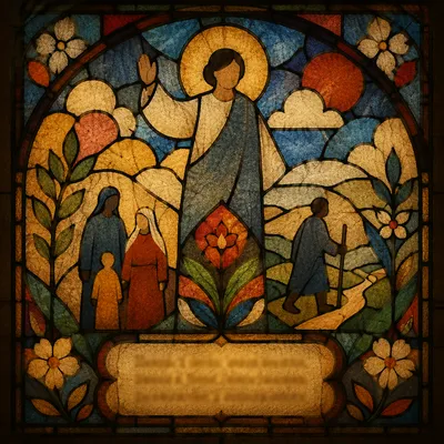 Micah 6 8 Stained Glass Background