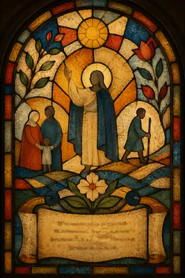 Micah 6 8 Stained Glass Background