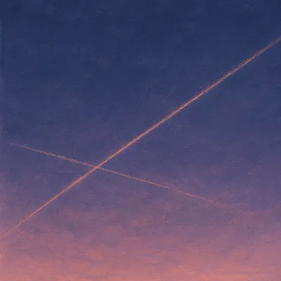 Minimalist Twilight Cross Sky Background