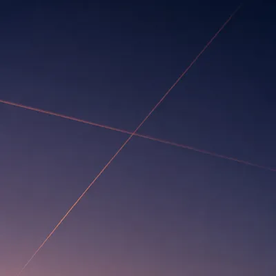 Minimal Twilight Sky Cross Background