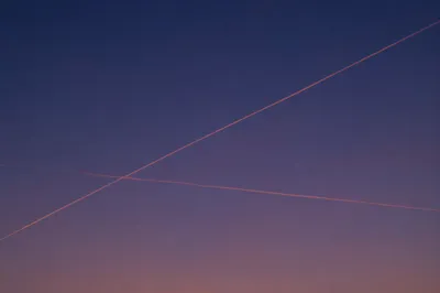 Minimalist Twilight Cross Light Trails