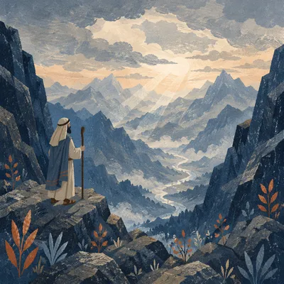 Misty Mountain Valley at Dawn