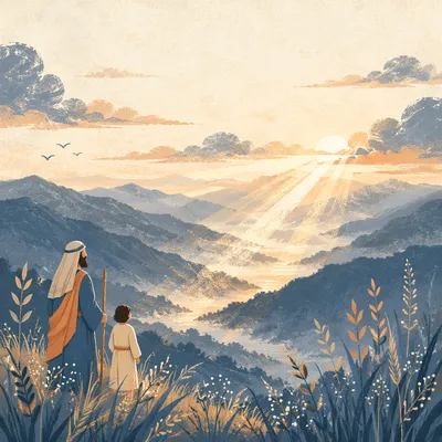 Misty Mountain Valley at Dawn Rays