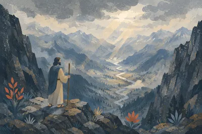 Misty Alpine Valley at Dawn