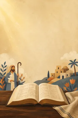 Open Bible in Warm Morning Light