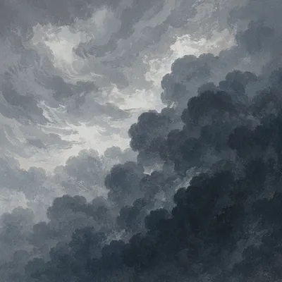 Moody Overcast Storm Cloud Background