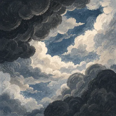 Moody Overcast Storm Cloud Sky Background