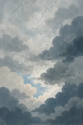 Moody Overcast Cloudy Sky Background