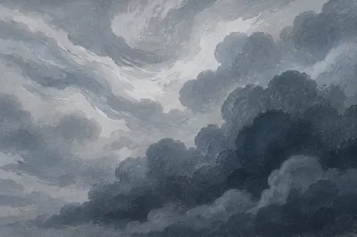 Moody Overcast Storm Cloud Background