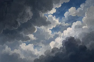 Moody Overcast Storm Cloud Sky Background