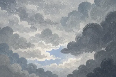 Moody Overcast Grey Cloudy Sky Background
