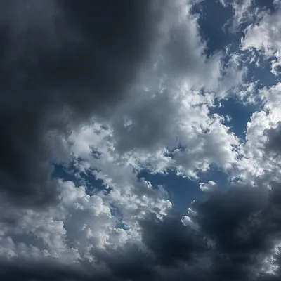 Moody Overcast Sky with Layered Storm Clouds