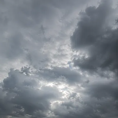 Moody Overcast Grey Cloudy Sky Background