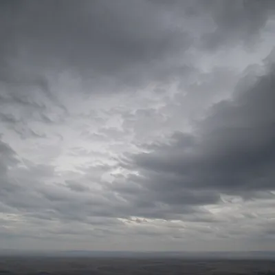 Moody Overcast Sky Background with Grey Clouds