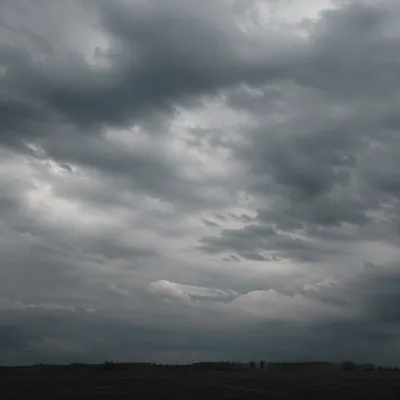 Moody Overcast Sky Background with Grey Clouds