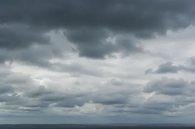 Moody Overcast Sky Background with Grey Clouds