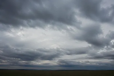 Moody Overcast Sky Background with Grey Clouds