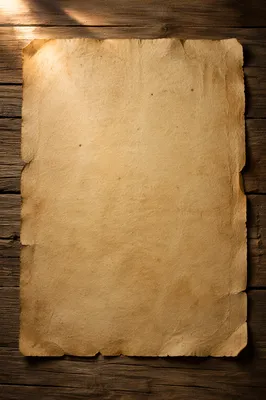 Vintage Parchment on Weathered Wooden Table