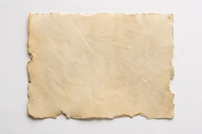 Vintage Parchment Paper on White Background