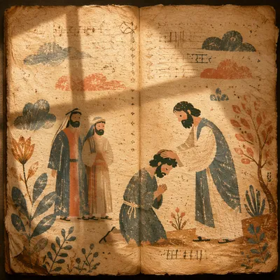 Aged Parchment With Subtle Cross Shadow