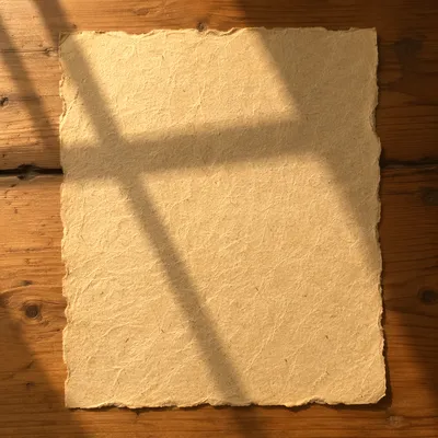 Parchment Paper with Soft Cross Shadow
