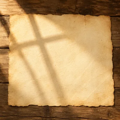 Aged Parchment with Soft Cross Shadow