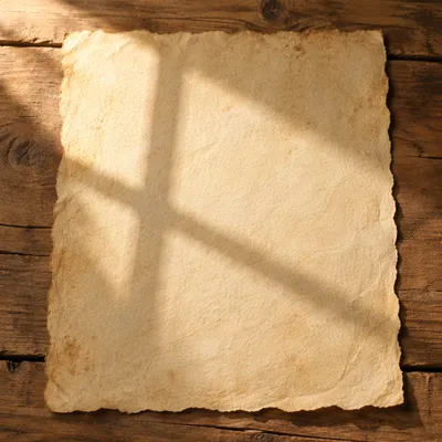 Aged Parchment with Soft Cross Shadow