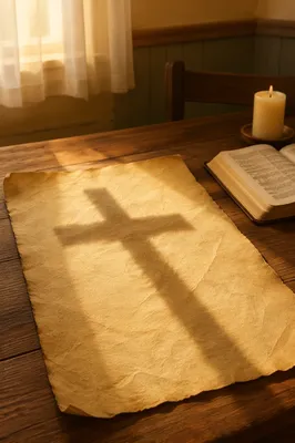 Parchment Texture with Soft Cross Shadow