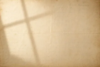 Aged Parchment With Soft Cross Shadow