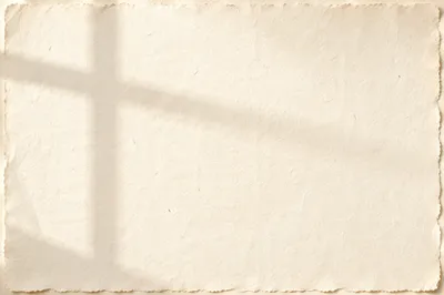Parchment Paper Background with Cross Shadow