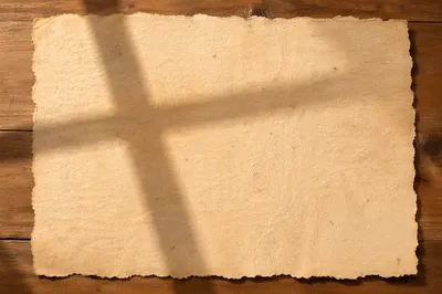 Warm Parchment Background with Cross Shadow