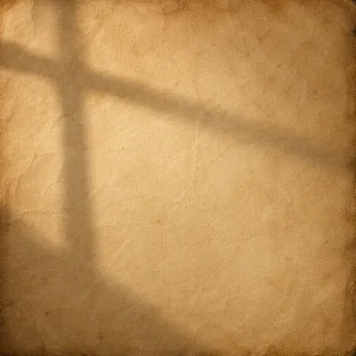 Aged Parchment with Diagonal Cross Shadow