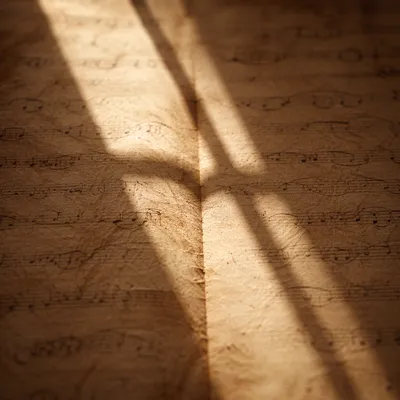 Parchment Texture with Subtle Cross Shadow
