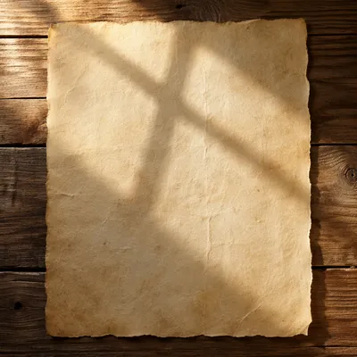 Aged Parchment with Soft Cross Shadow